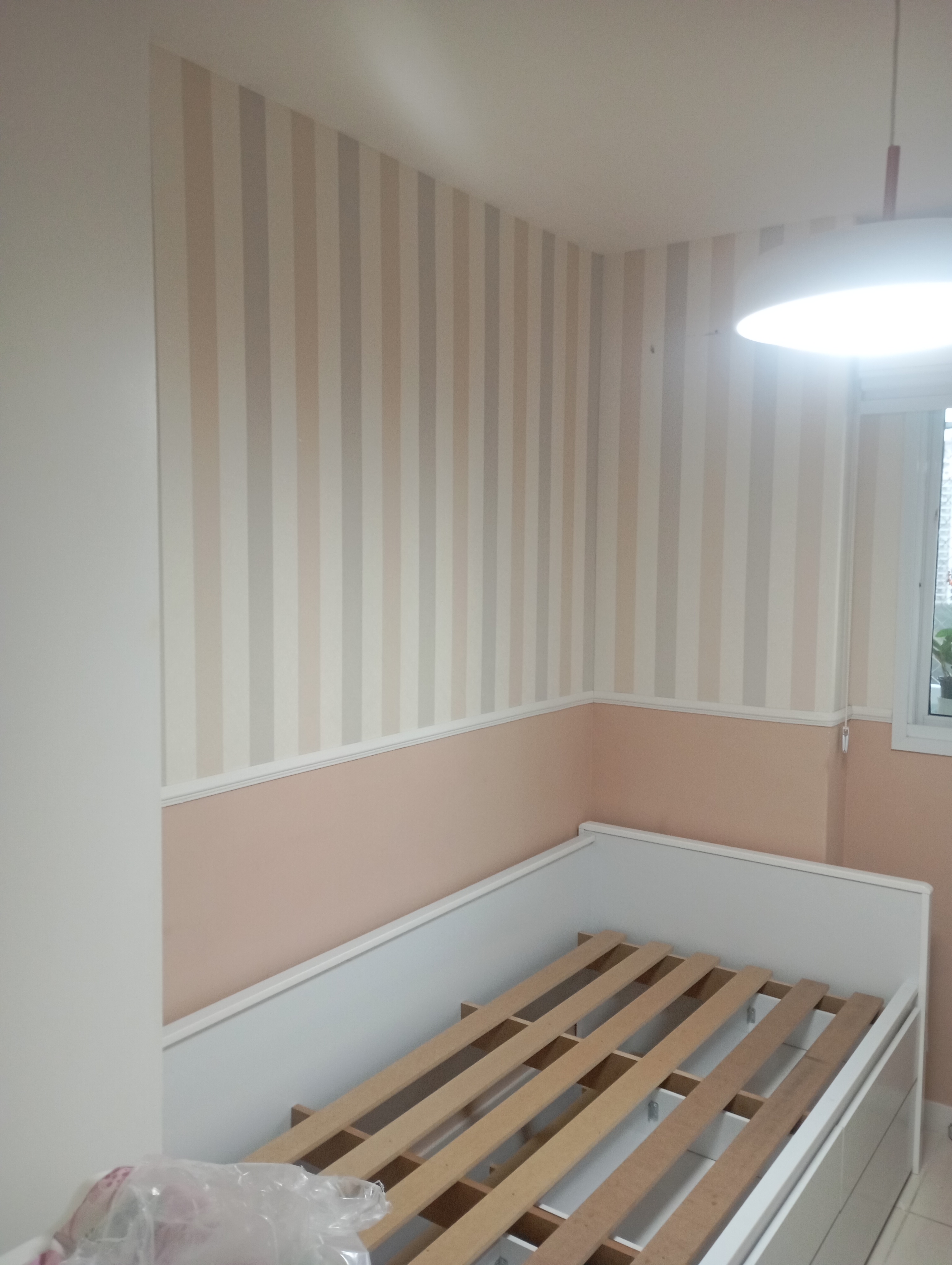 Móveis montados pela equipe