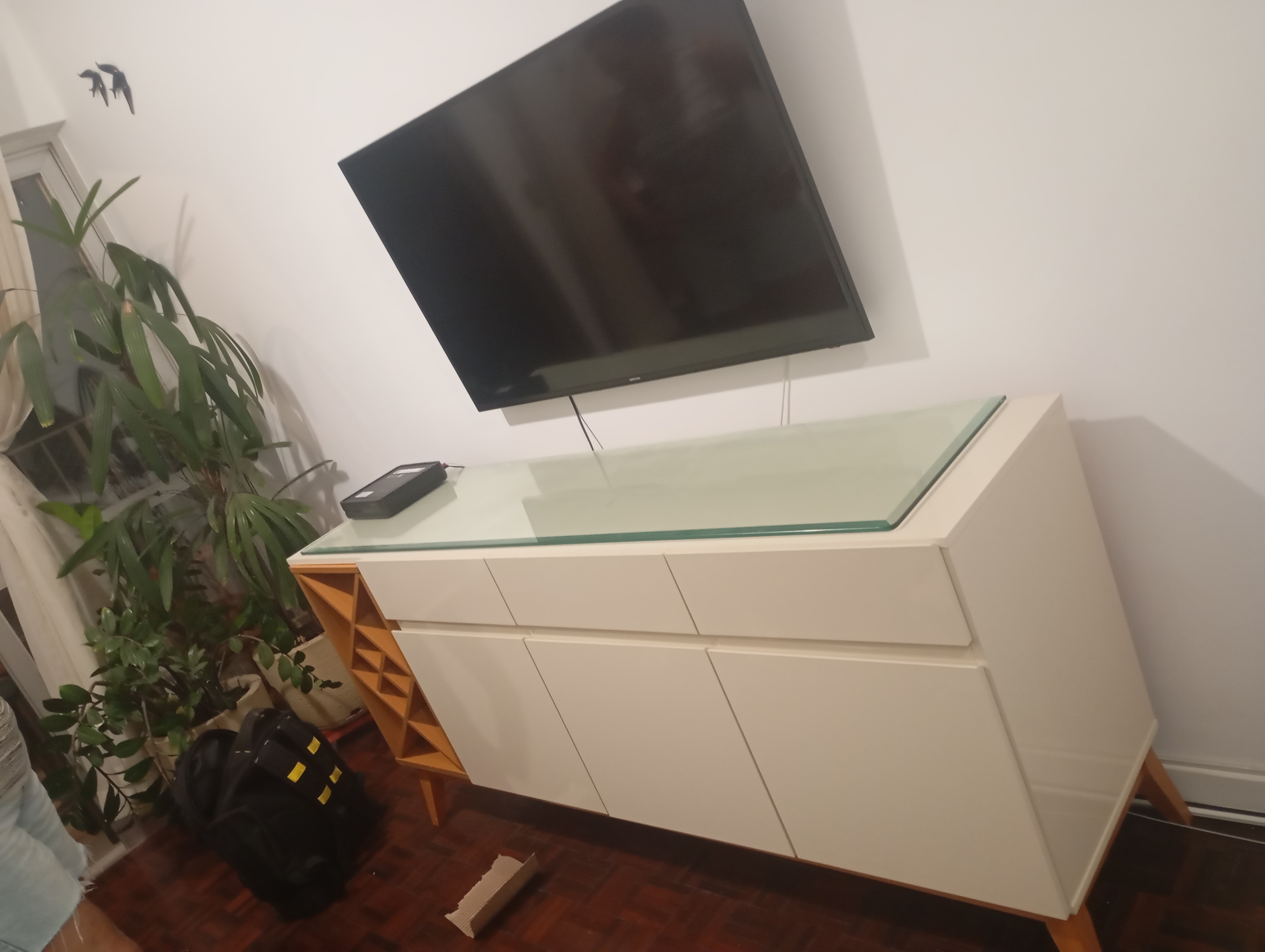 Móveis montados pela equipe