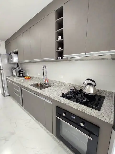 Móveis montados pela equipe